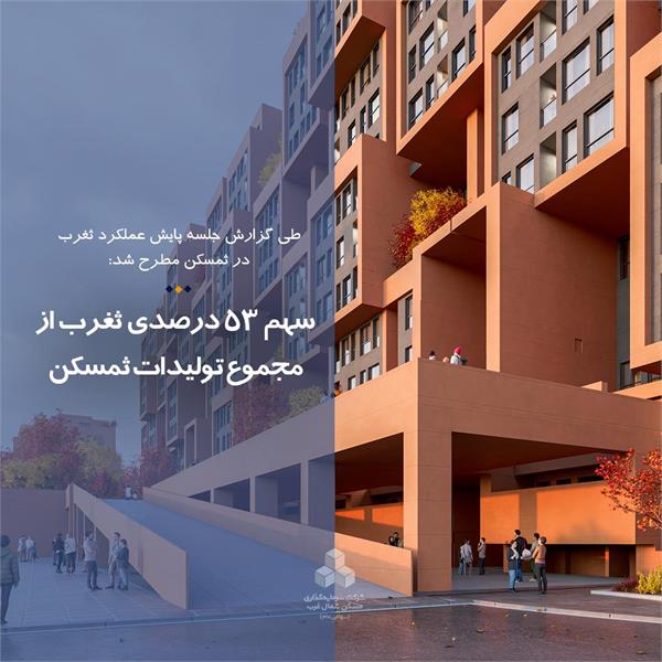 سهم 53 درصدی ثغرب از مجموع تولیدات ثمسکن